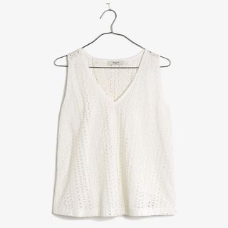 Madewell + Eyelet Swing-Back Top