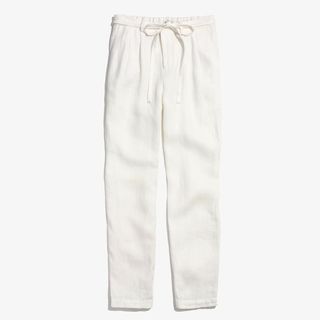 Madewell + Linen Delancey Slouch Trousers