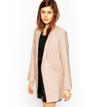 ASOS + Longline Textured Suit Blazer