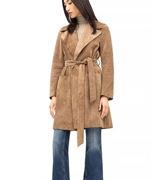 Zara + Suede Studio Trench Coat