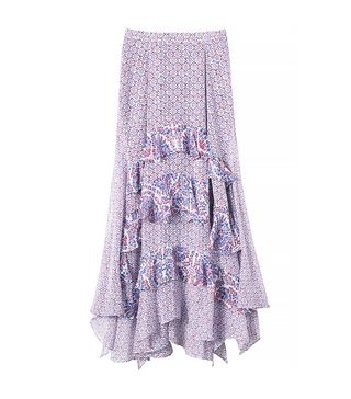 Rebecca Taylor + Tiered Paisley Skirt
