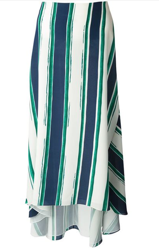 Chloé + Striped Asymmetric Skirt