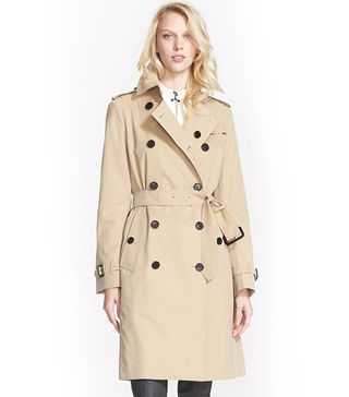 Burberry London + Kensington Double Breasted Trench Coat
