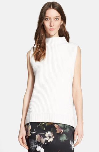 Nordstrom Signature and Caroline Issa + Sleeveless Wool Blend Pullover