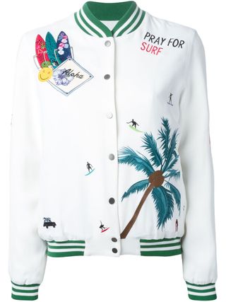 Ç by Mira Mikati + Embroidered Bomber Jacket