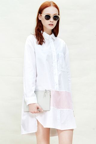 A Common Space + Minimal White Shirtdress