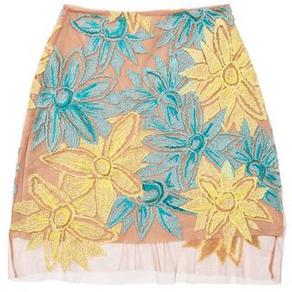 Nasty Gal x For Love & Lemons + Wild Flower Embroidered Skirt