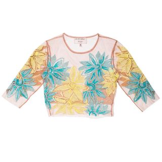 Nasty Gal x For Love & Lemons + Wild Flower Embroidered Crop Top