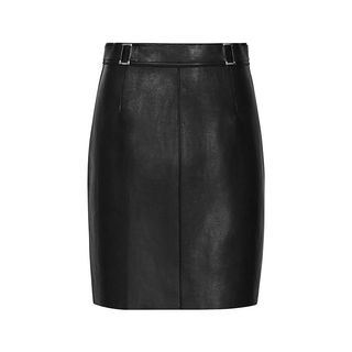 Reiss + Viky Leather Mini Skirt