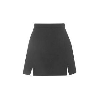Topshop + A-Line Notch Hem Skirt