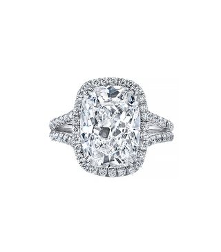 Neil Lane + Cushion Shape Diamond Engagement Ring, Platinum