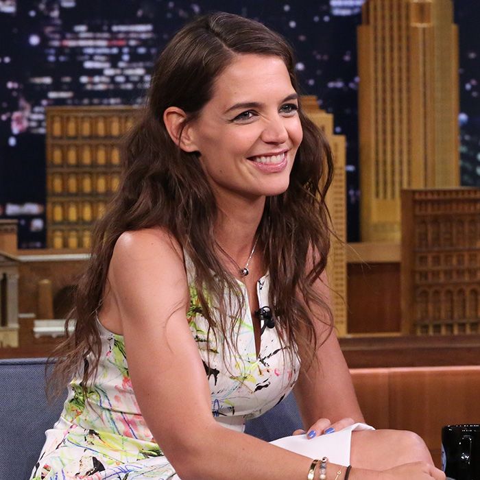 Hysterical Katie Holmes Plays Say Anything With Jimmy Fallon Who