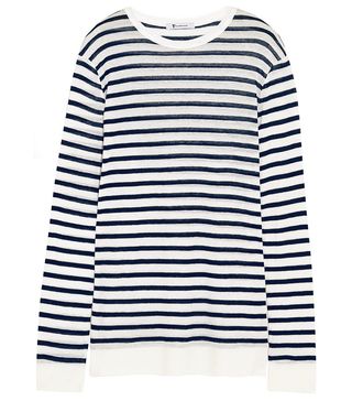 T by Alexander Wang + Striped Jersey Top