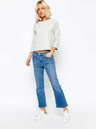 Weekday + Cut Cropped Flare Jeans