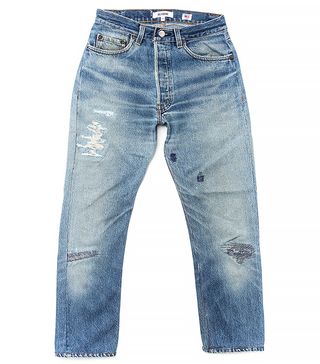 Re/Done + High Rise Cropped Jeans