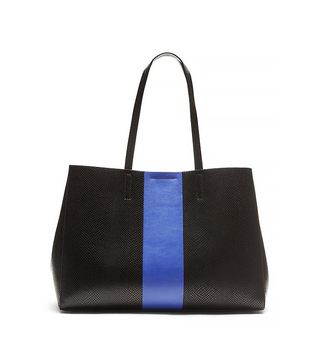 Banana Republic + Larkin Racing-Stripe Tote, Black