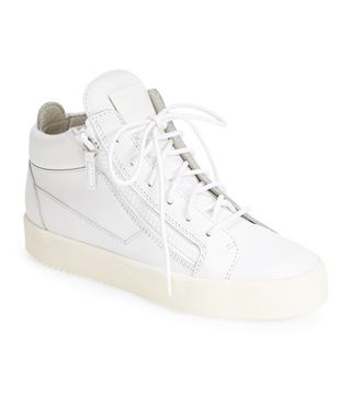 Giuseppe Zanotti + High Top Leather Sneakers