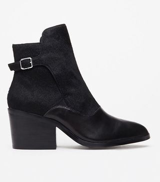 Forever 21 + Buckled Ponyhair Leather Booties