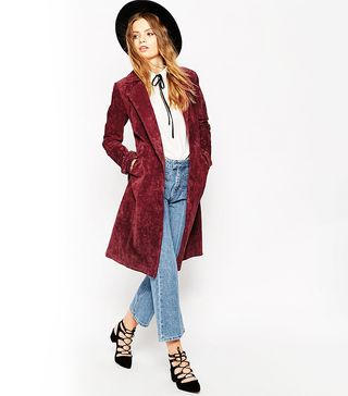 ASOS + Suede Trench Coat