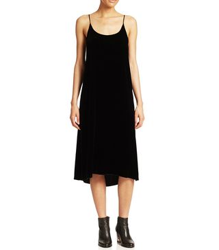 ATM Anthony Thomas Melillo + Crushed Velvet Slip Dress