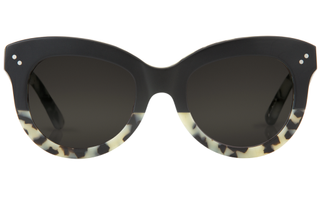 KREWE + Julia Matte Black to Au Lait Sunglasses