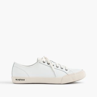 SeaVees for J.Crew + White Leather Monterey Sneakers
