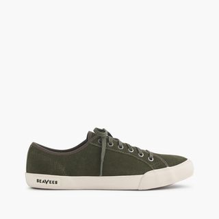SeaVees for J.Crew + Olive Suede Monterey Sneakers