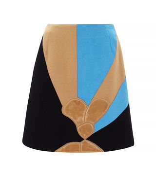 J.W. Anderson + Pencil Skirt with Flower Emboss