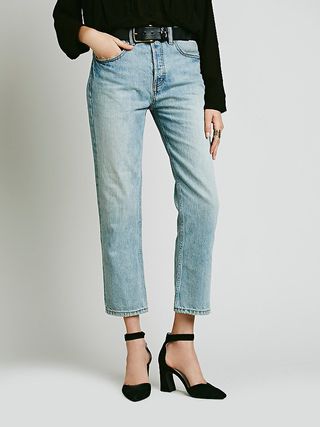 Free People + Uptown Slim Straight Jeans