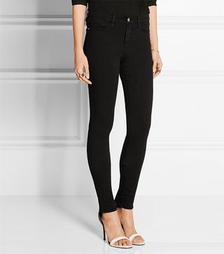 Frame Denim + Forever Karlie Mid-Rise Skinny Jeans