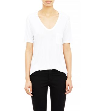 T by Alexander Wang + Single Pocket Short Sleeve Tee