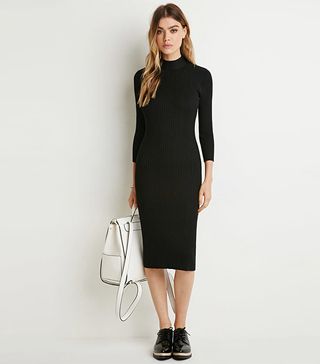 Forever 21 + Ribbed Knit Sweater Dress