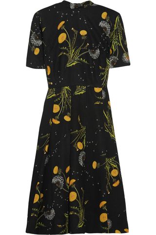 Topshop Unique + Windermere Floral-Print Crepe Dress