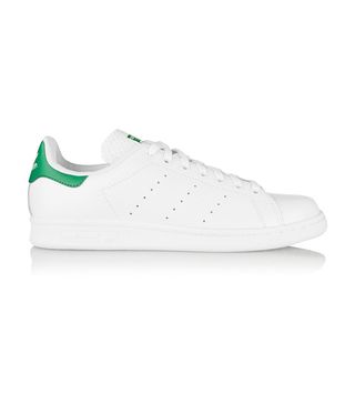 Adidas Originals + Stan Smith Textured-Leather Sneakers