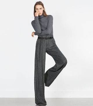 Zara + Herringbone Trousers