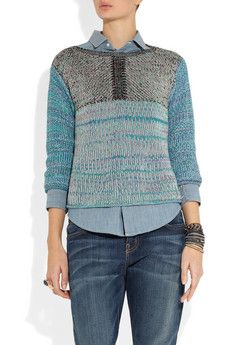 See By Chloe + Cotton Blend Sweater