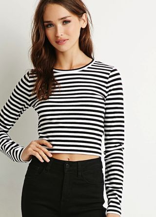 Forever 21 + Striped Crop Top