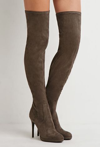 Forever 21 + Faux Suede Over-the-Knee Boots