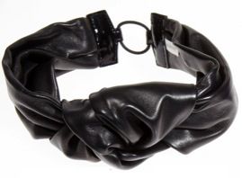 Jennifer Behr + Jennifer Behr Large Knotted Leather Headwrap