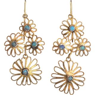 Judy Geib + Opla Flowery Filigree Earrings