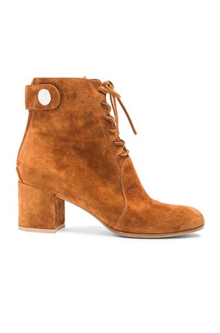 Gianvito Rossi + Suede Lace Up Boots