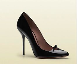 Gucci + Gucci Beverly Patent Leather High Heel Pumps
