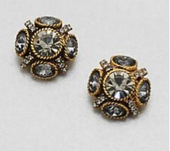 Oscar de la Renta + Oscar de la Renta Faceted Cluster Stud Earrings