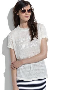 Madewell + Madewell Linen New York New York Tee Shirt