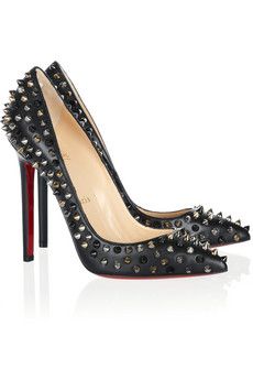 Christian Louboutin + Pigalle Spikes 120 Nappa Leather Pumps