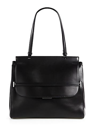 The Row + Leather Top Handle Bag