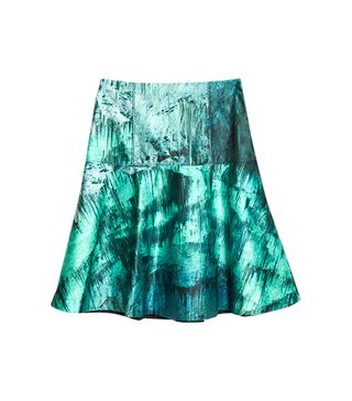 Proenza Schouler + Cave Print Satin Tulip Skirt