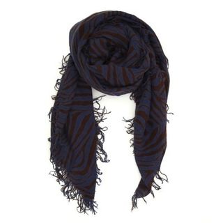 Chan Luu + Chan Luu Light Tortoise Cashmere and Silk Zebra Print Scarf