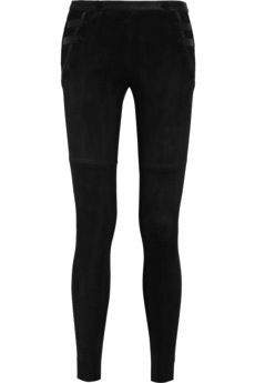 Isabel Marant + Isabel Marant Geeny Stretch-Suede Skinny Pants