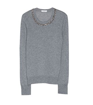 Equipment Shane Sweater with Embellished Neckline, $368